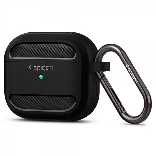Spigen AirPods 3 -kuoret Rugged Armor Matte Black