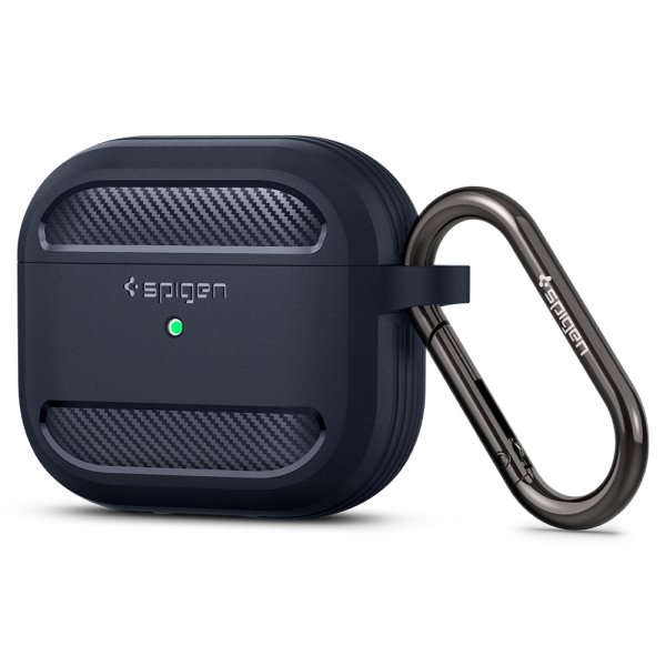 Spigen AirPods 3 -kuori, Rugged Armor Charcoal Gray