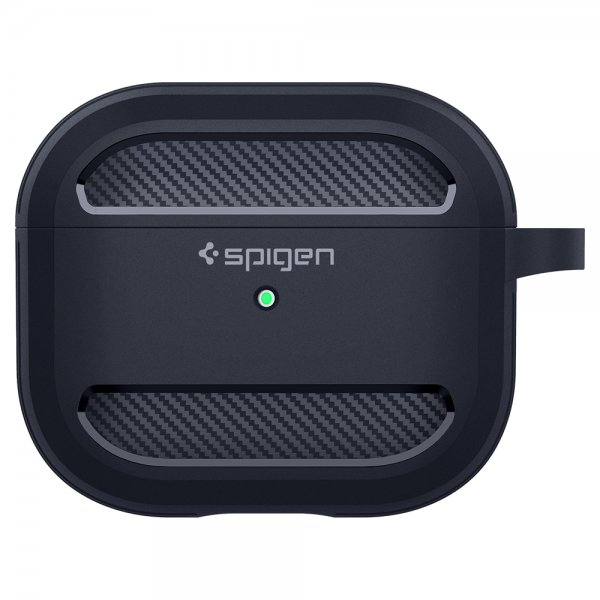 Spigen AirPods 3 -kuori, Rugged Armor Charcoal Gray