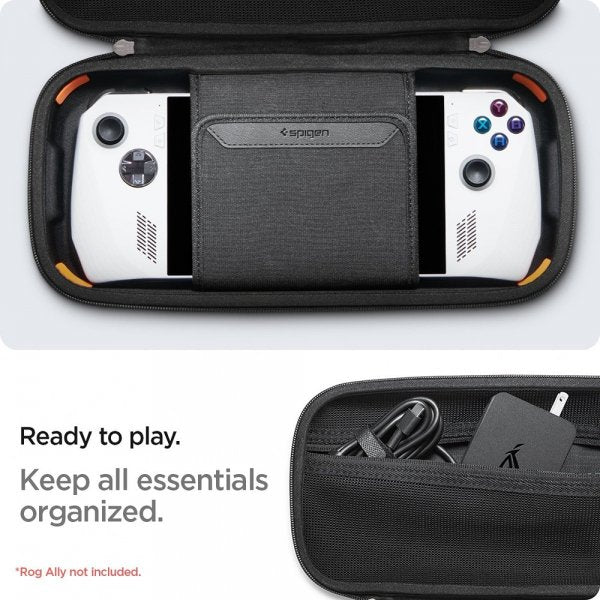 Spigen Asus ROG Ally -suojakotelo Rugged Armor Pro, musta