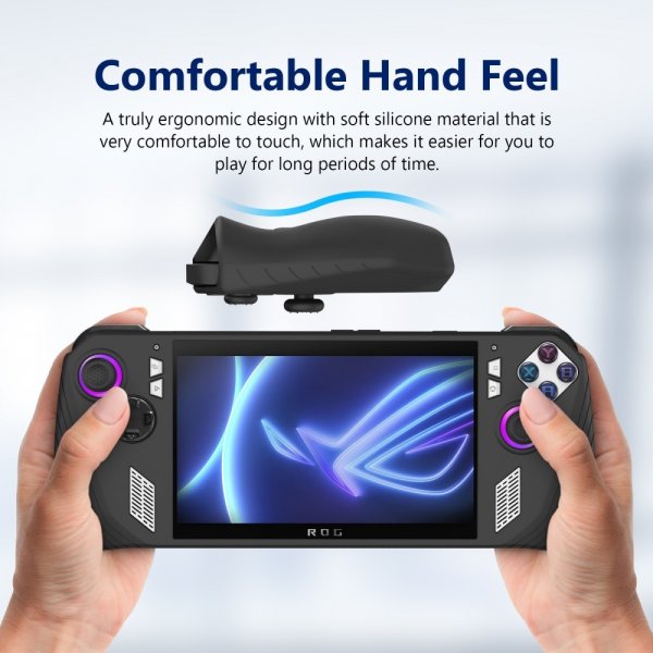 ASUS ROG Ally Silikonisuojakuori Musta