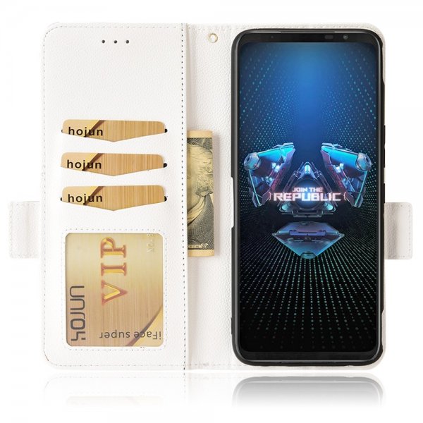 Asus ROG Phone 5 Kotelo Litsi Valkoinen