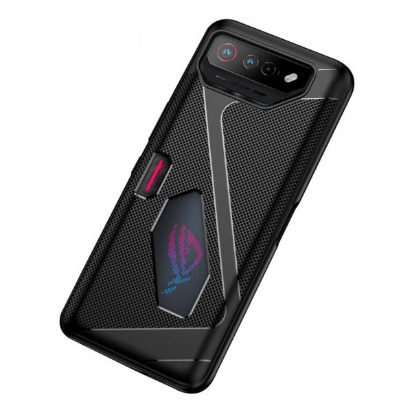 Asus ROG Phone 7 -kuori, tekstuuri, musta