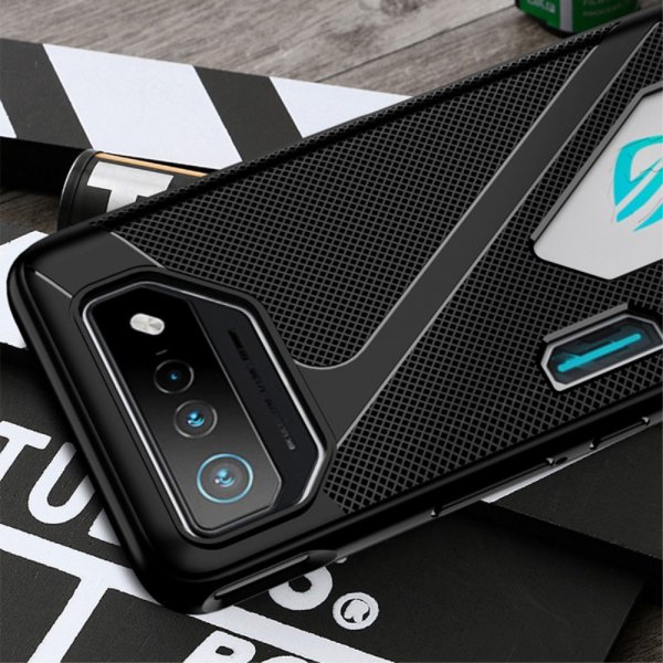 Asus ROG Phone 7 -kuori, tekstuuri, musta