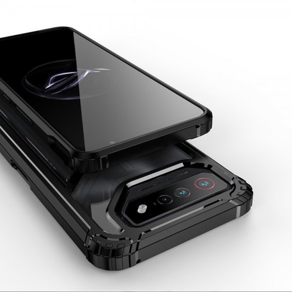 Asus ROG Phone 7 -kuori, jossa jalustatoiminto, musta