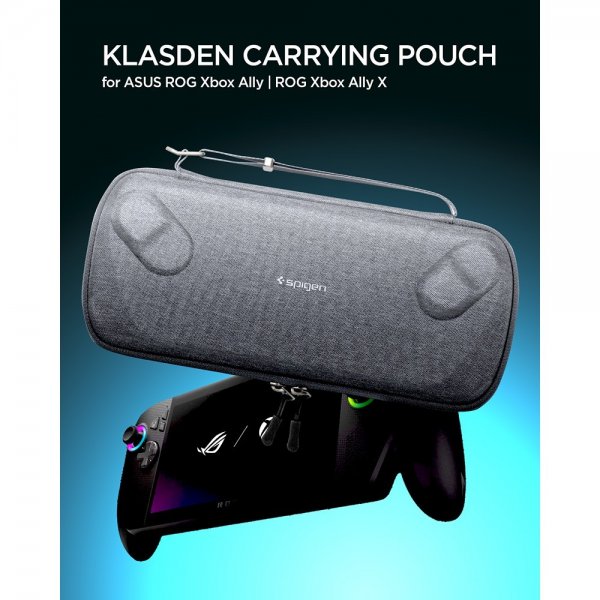 Spigen ASUS ROG Xbox Ally X Pussukka Klasden Pouch Charcoal Gray