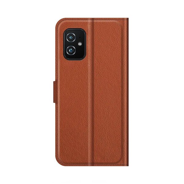 Asus Zenfone 8 Kotelo Jalustalla Ruskea