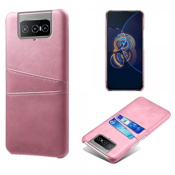 Asus Zenfone 8 Flip Kuoret Kaksi Korttipaikkaa Ruusu
