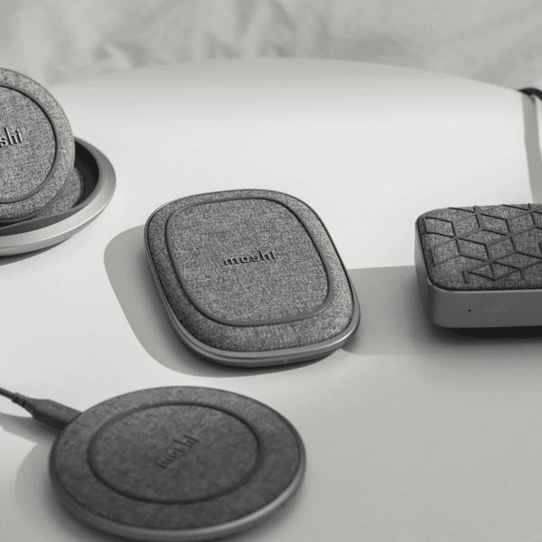 Moshi Powerbank Porto Q 5K - Kannettava akku ja sisäänrakennettu langaton laturi
