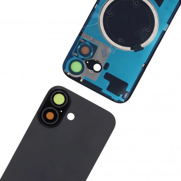 Takalasi pienosilla iPhone 17 -puhelimelle - Musta