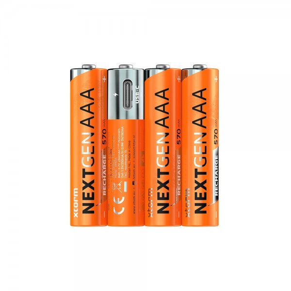 Xtorm Akku AAA Ladattavat USB-C 4-pakkaus