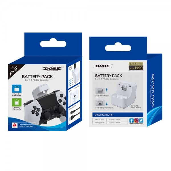 Dobe PlayStation 5 DualSense -akkupakkaus