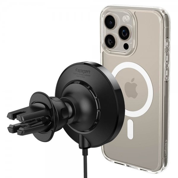 Spigen Autoteline langattomalla latauksella OneTap Pro 3 CryoMax MagFit Air Vent