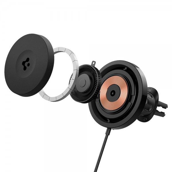 Spigen Autoteline langattomalla latauksella OneTap Pro 3 CryoMax MagFit Air Vent