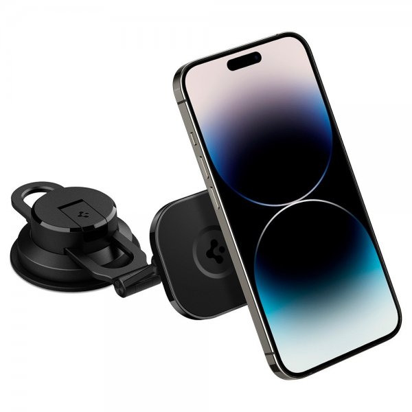 Spigen autoteline OneTap 3 Dashboard Mount MagSafe musta