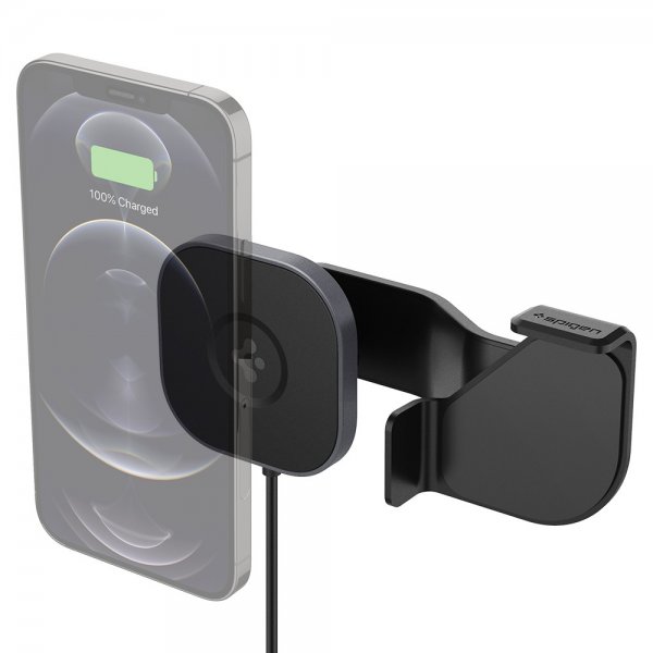 Spigen autoteline langattomalla OneTap Pro -latauksella, Screen Car Mount, Tesla MagFit
