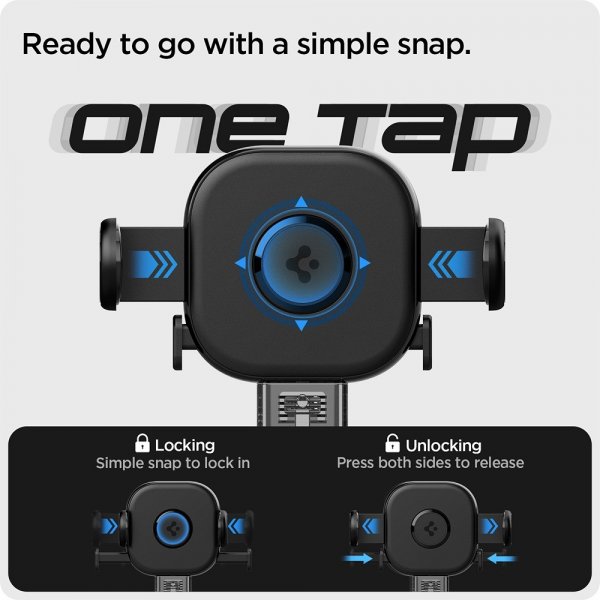 Spigen Autoteline OneTap Universal Air Vent UTS12 Musta