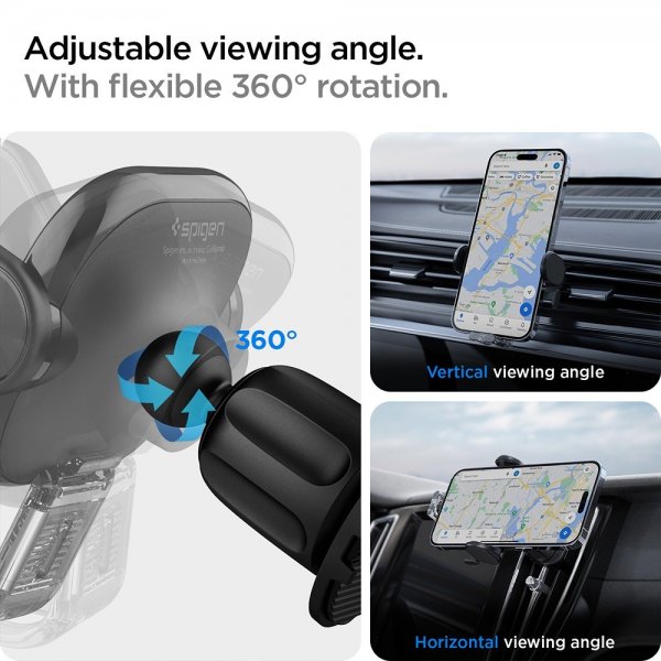 Spigen Autoteline OneTap Universal Air Vent UTS12 Musta