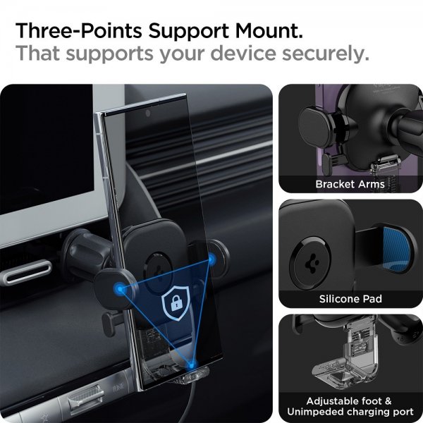 Spigen Autoteline OneTap Universal Air Vent UTS12 Musta