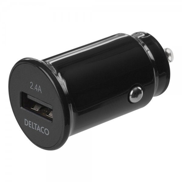 Deltaco Autolaturi 12/24V USB-A autolaturi
