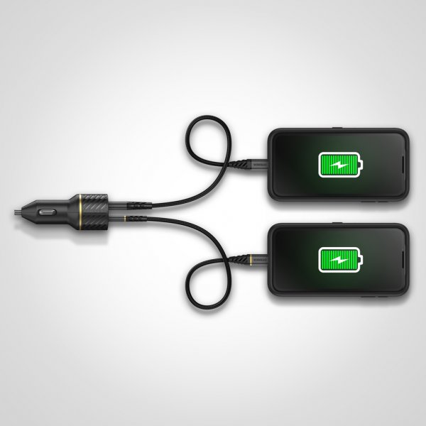 Otterbox Autolaturi 30W USB-C 18W/USB-A 12W Black Shimmer