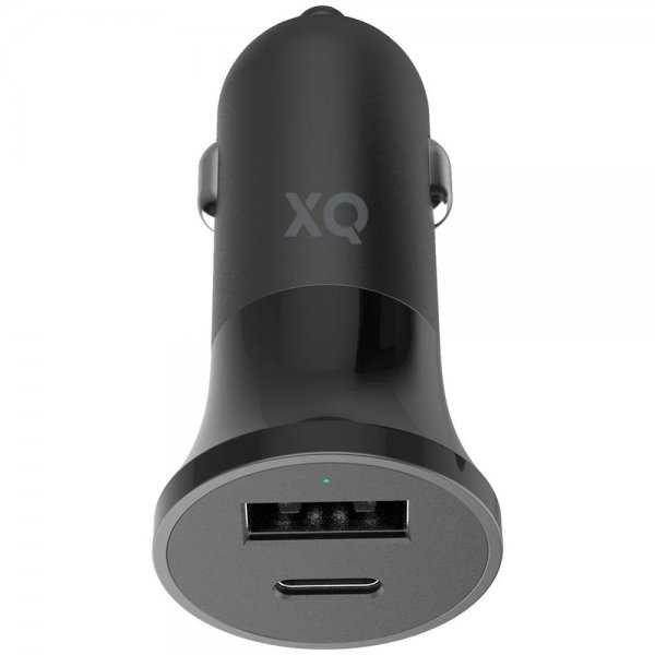 Xqisit Autolaturi USB-C- ja USB-A-latausliitännöillä 27W