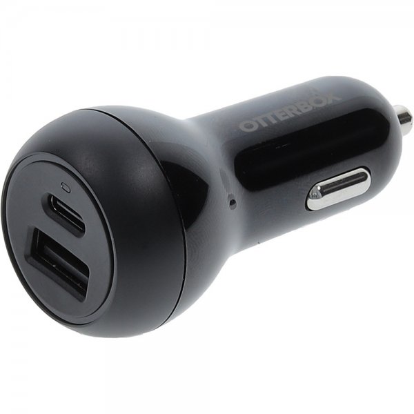 Otterbox Autolaturi USB-C 20W & USB-A 12W Musta
