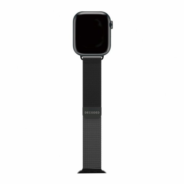 Decoded Apple Watch 38/40/41/42mm ranneke Milan Traction Strap Musta