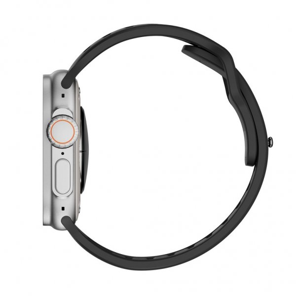 KeyBudz Apple Watch 44/45/46mm/Apple Watch Ultra -ranneke Journey Carbon Black