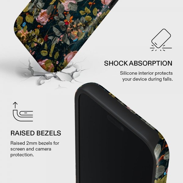 Burga iPhone 17 Pro Max kuori Tough MagSafe Bloomy Garden