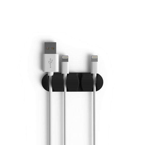 Bluelounge CableDrop Multi johtopidike, 2 kpl, musta
