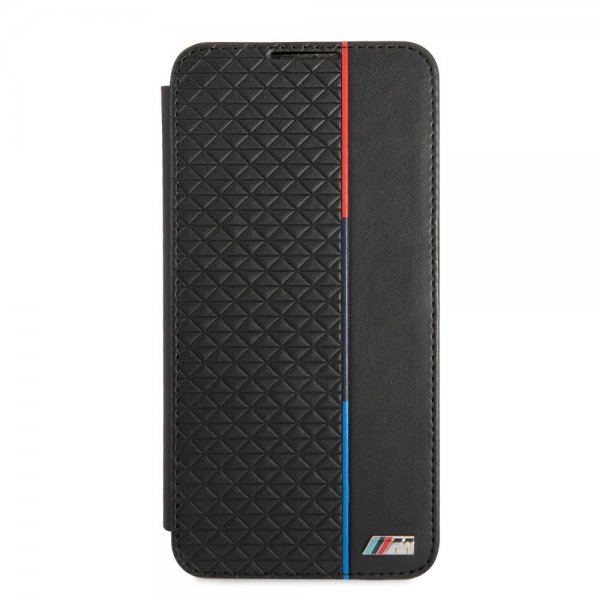 BMW Samsung Galaxy S21 FE -suojakuori Triangle Pattern & Tricolor Stripe, musta