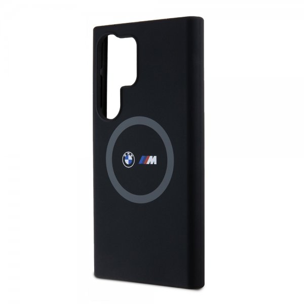 BMW Samsung Galaxy S24 Ultra Kuori painetuilla logoilla MagSafe Musta