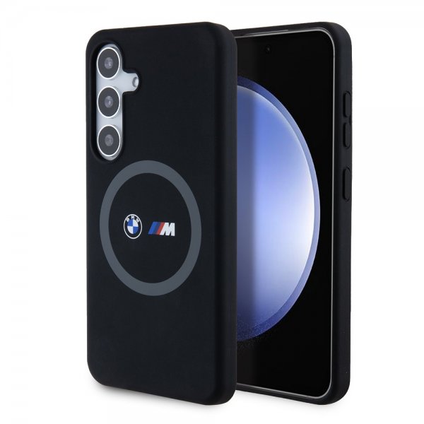 BMW Samsung Galaxy S24 Kuori painetuilla logoilla MagSafe Musta