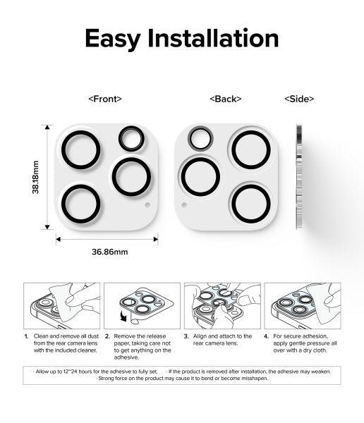 Ringke iPhone 15 Pro Max Kameran suojalasi 2-pack