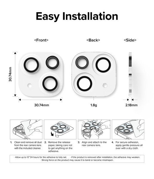 Ringke iPhone 15/iPhone 15 Plus kamerasuojalasi 2 kpl