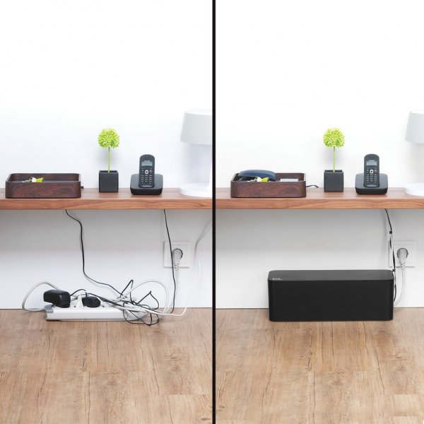 Bluelounge Cablebox Kaapelinsuojus Musta