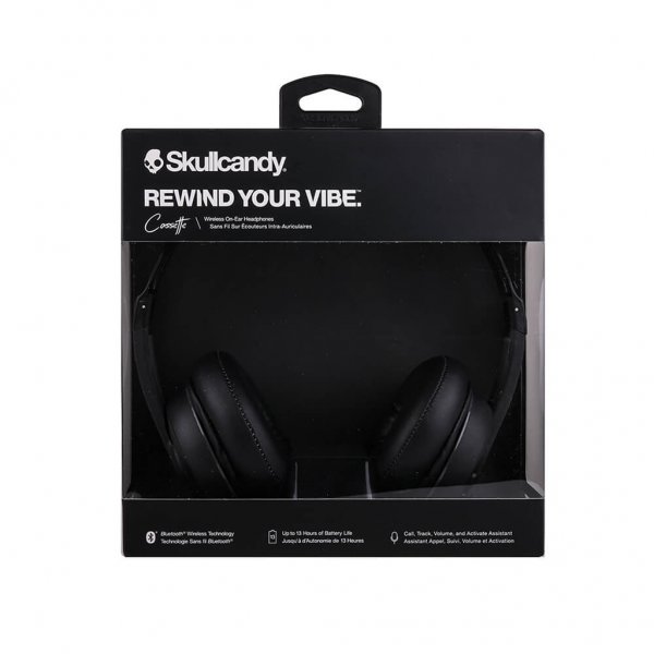 Skullcandy Cassette -kuulokkeet, On-Ear, musta