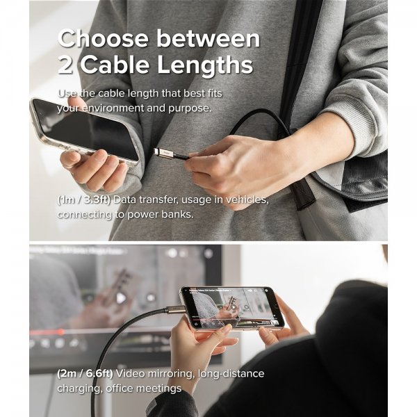 Ringke USB 3.2 Gen 2X2 USB-C 240W 1m -kaapeli