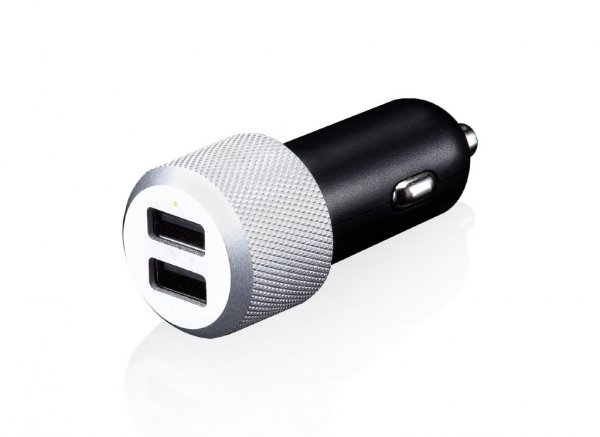 Just Mobile Highway Max Autolaturi Micro USB-liittimellä ja kahdella portilla