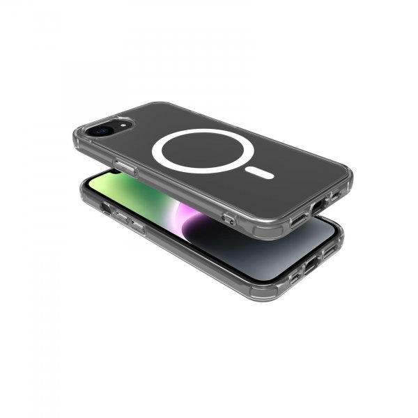 Celly iPhone 16e/17e -kuori GELSKINMAG Läpinäkyvä