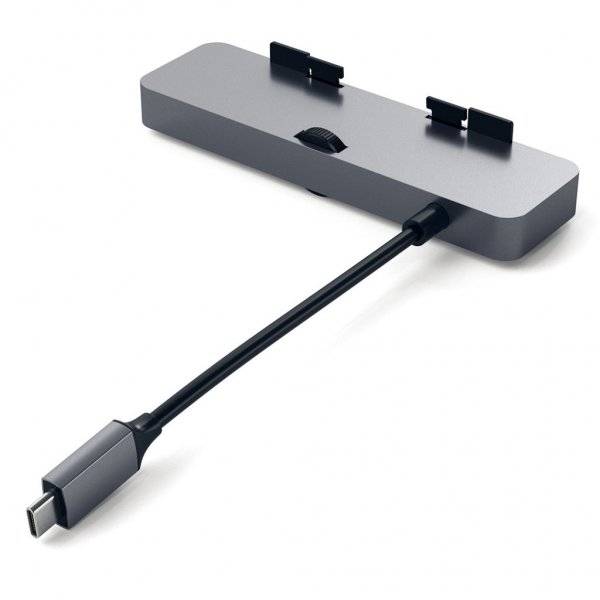 Satechi Aluminum Type-C Clamp Hub Pro -avaruusharmaa