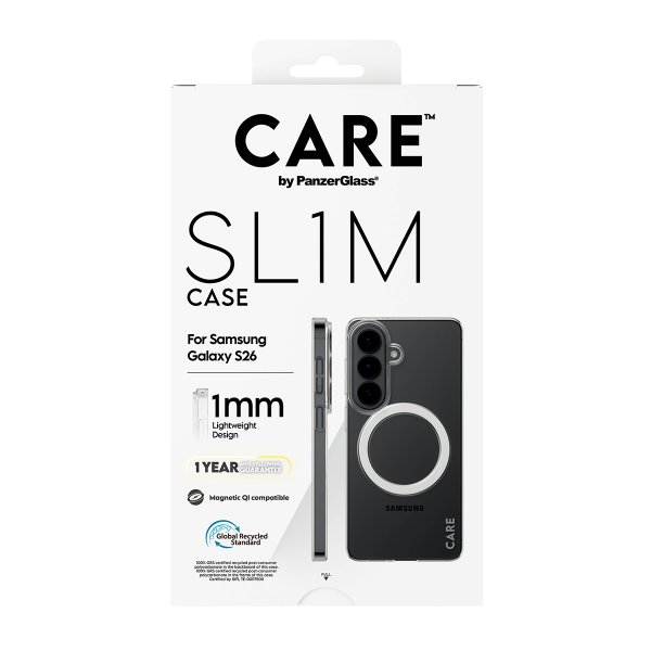 CARE by PanzerGlass Samsung Galaxy S26 -suojakuori SL1M läpinäkyvä
