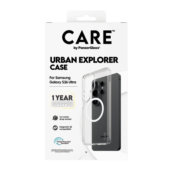 CARE by PanzerGlass Samsung Galaxy S26 Ultra Urban Explorer MagSafe Läpinäkyvä Suojakuori