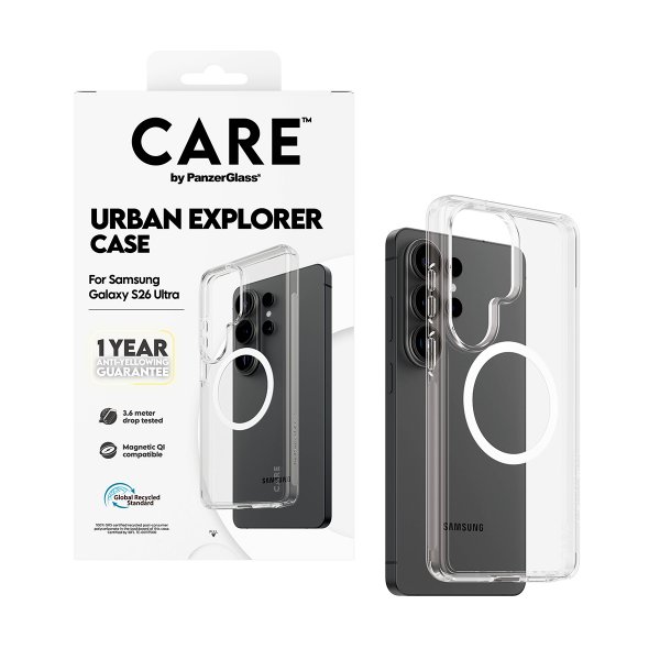 CARE by PanzerGlass Samsung Galaxy S26 Ultra Urban Explorer MagSafe Läpinäkyvä Suojakuori