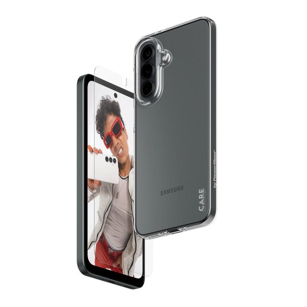 CARE by PanzerGlass Samsung Galaxy A37 -kuori ja näytönsuoja, Fashion 2-in-1 Bundle