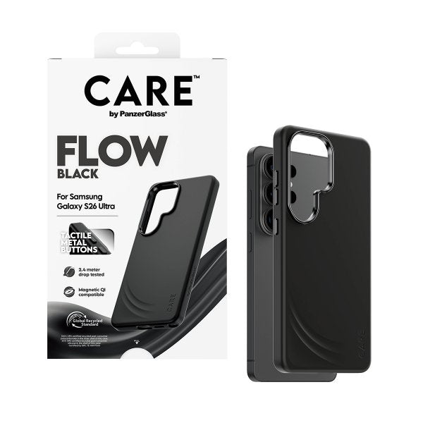 CARE by PanzerGlass Samsung Galaxy S26 Ultra Kuori Flow MagSafe Musta