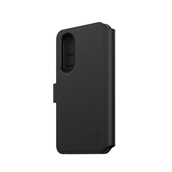 CARE by PanzerGlass Samsung Galaxy S25 Edge -kotelo Tango Two-in-One Wallet MagSafe Musta