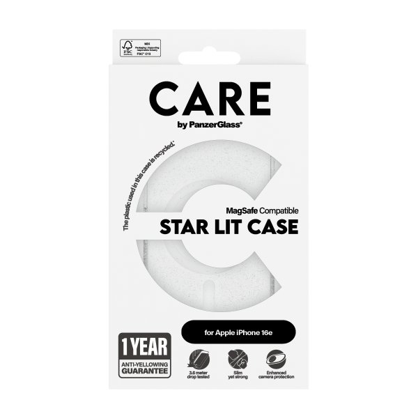 CARE by PanzerGlass iPhone 16e/17e -kuori Urban Combat MagSafe Star Lit