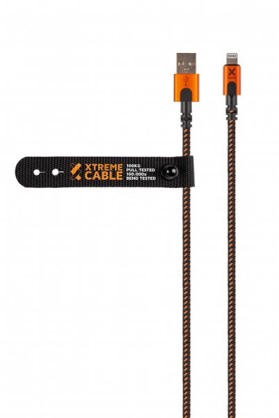 Xtorm Xtreme USB-A–Lightning-kaapeli 1,5 m musta/oranssi